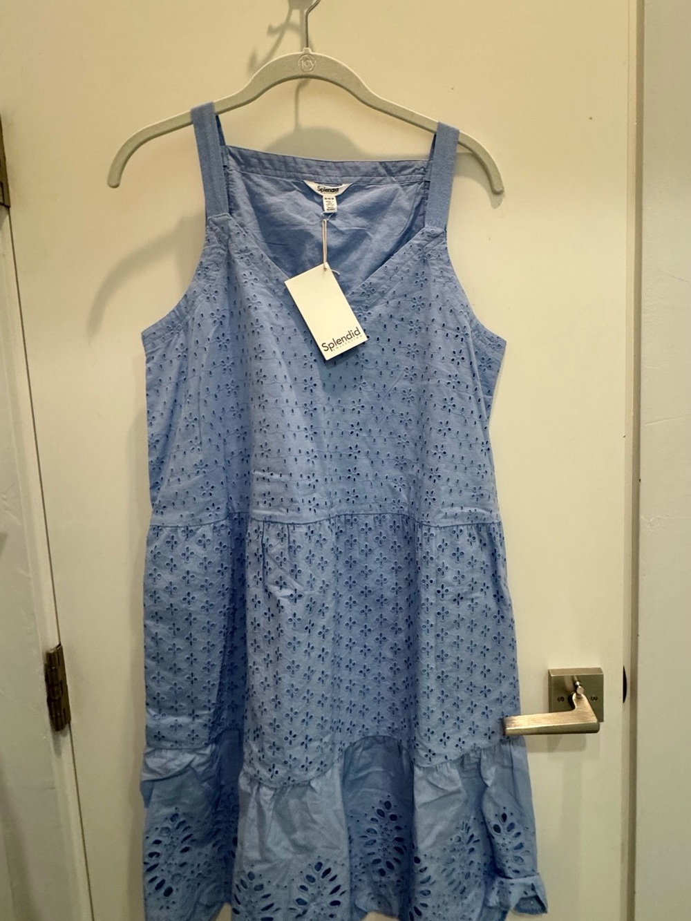 Splendid Light Blue Eyelet Sundress